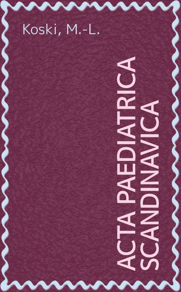 Acta paediatrica scandinavica : The coping processes in childhood diabetes
