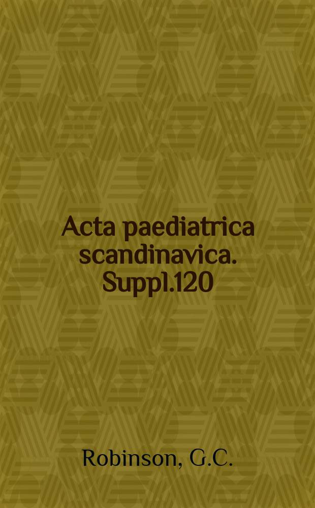 Acta paediatrica scandinavica. Suppl.120 : Observations on A80 incompatibility between mother and infant
