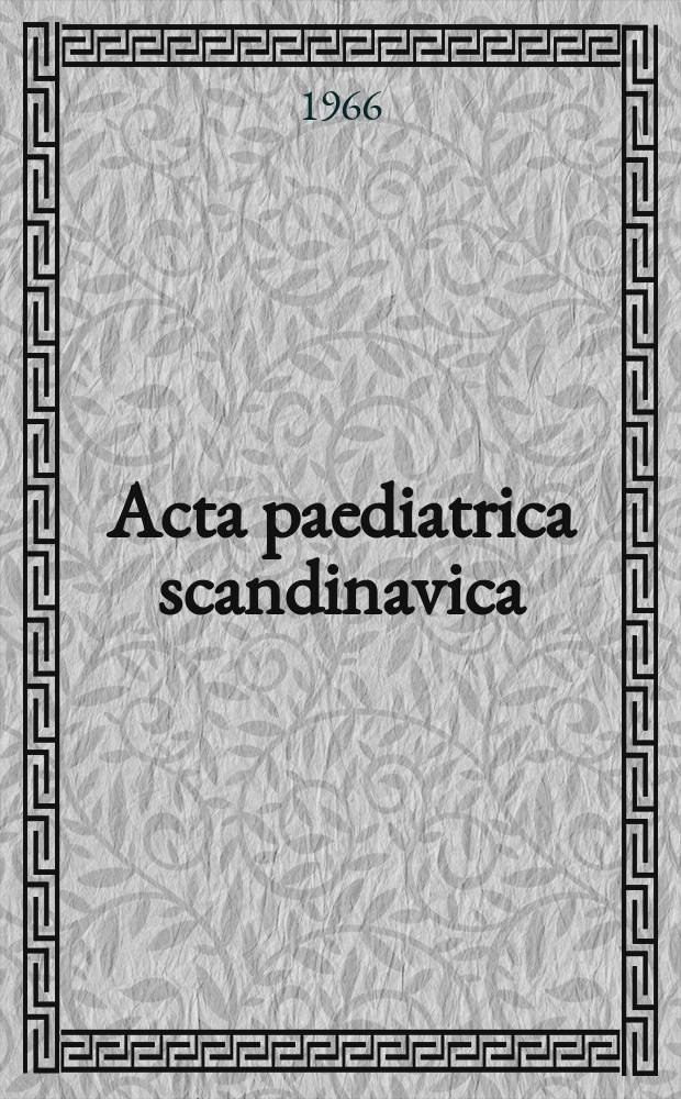 Acta paediatrica scandinavica : Leukaemia in infancy and childhood