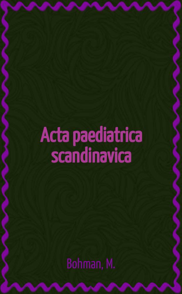 Acta paediatrica scandinavica : A comparative study of adopted...