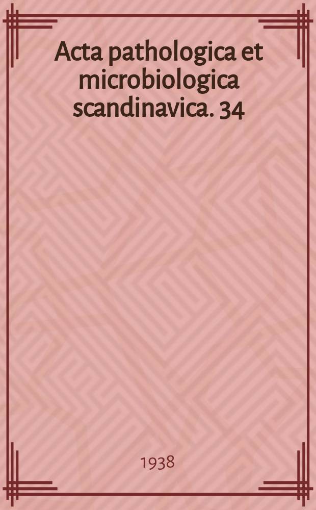 Acta pathologica et microbiologica scandinavica. 34 : Die Reaktion des lymphatischen Gewebes während...
