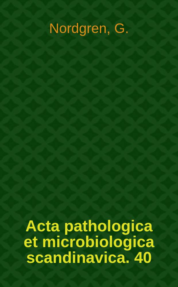 Acta pathologica et microbiologica scandinavica. 40 : Investigations on the sterilization efficacy of gaseous