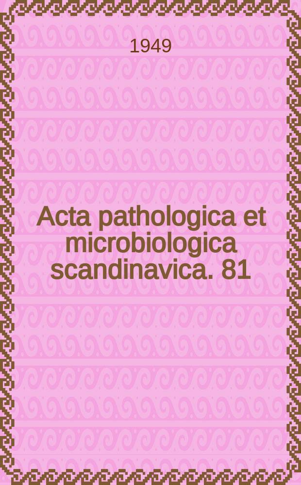 Acta pathologica et microbiologica scandinavica. 81 : Experimental anaphylactic iridocyclitis