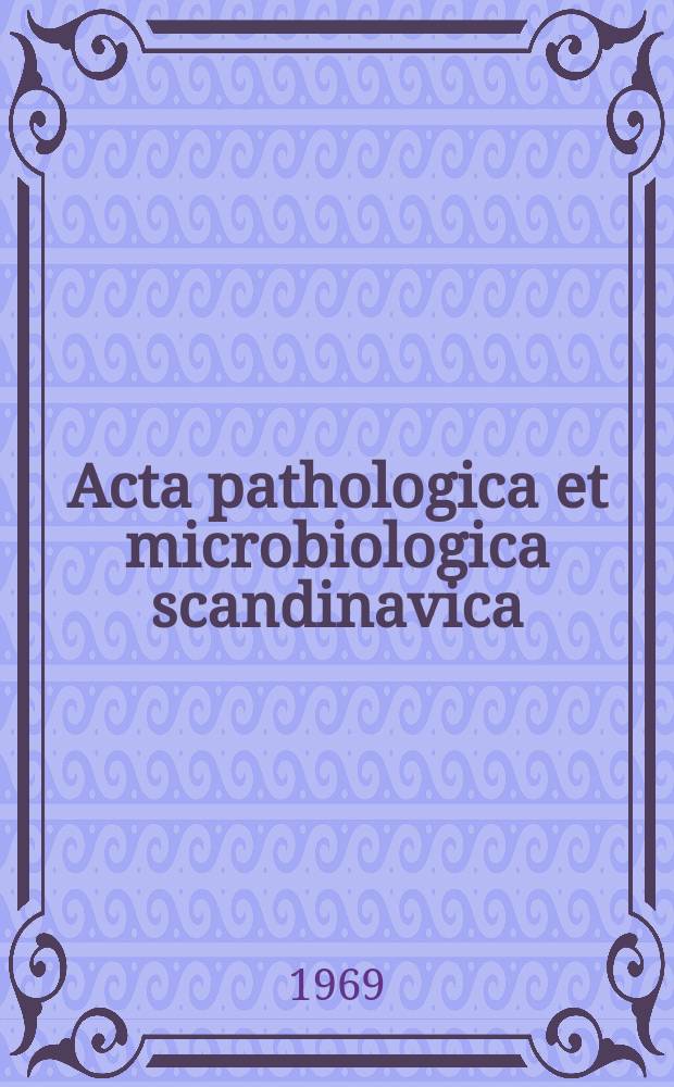 Acta pathologica et microbiologica scandinavica : Ultrastructure of the basement membrane in normal and hyperplastic human oral epithelium compared with that in preinvasive and invasive carcinoma