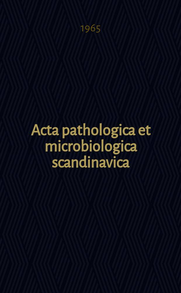 Acta pathologica et microbiologica scandinavica : The subpial granular layer of the foetal cerebral cortex in man