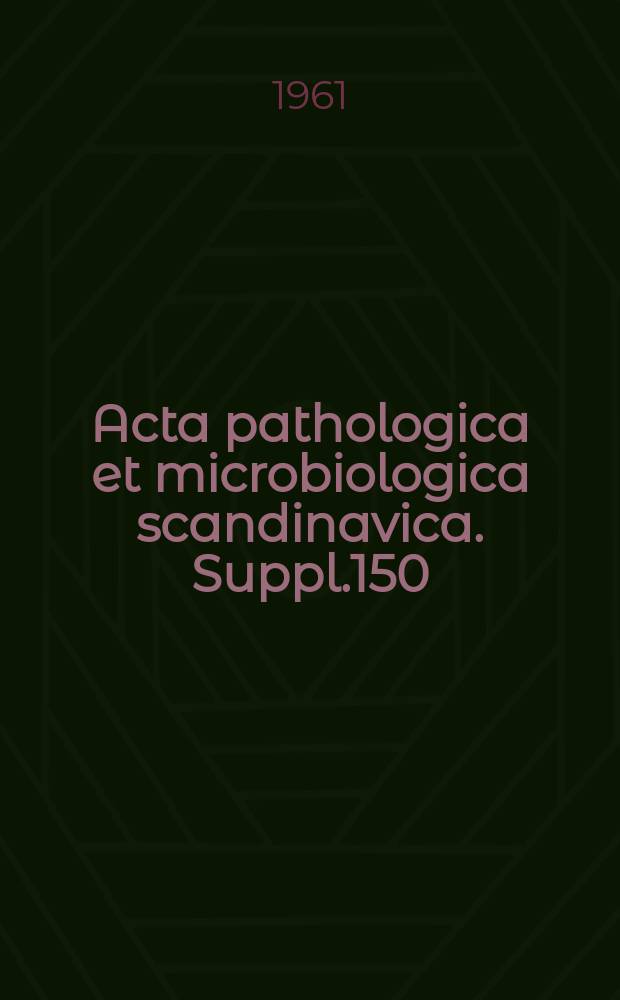 Acta pathologica et microbiologica scandinavica. Suppl.150 : Influence of autolytic and necrotic liver tissue onliver regeneration in rat