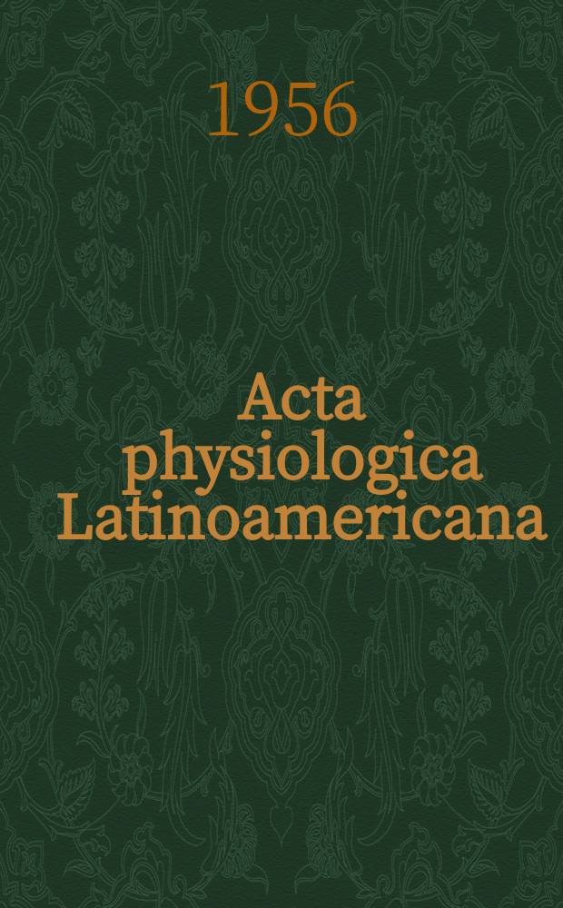 Acta physiologica Latinoamericana