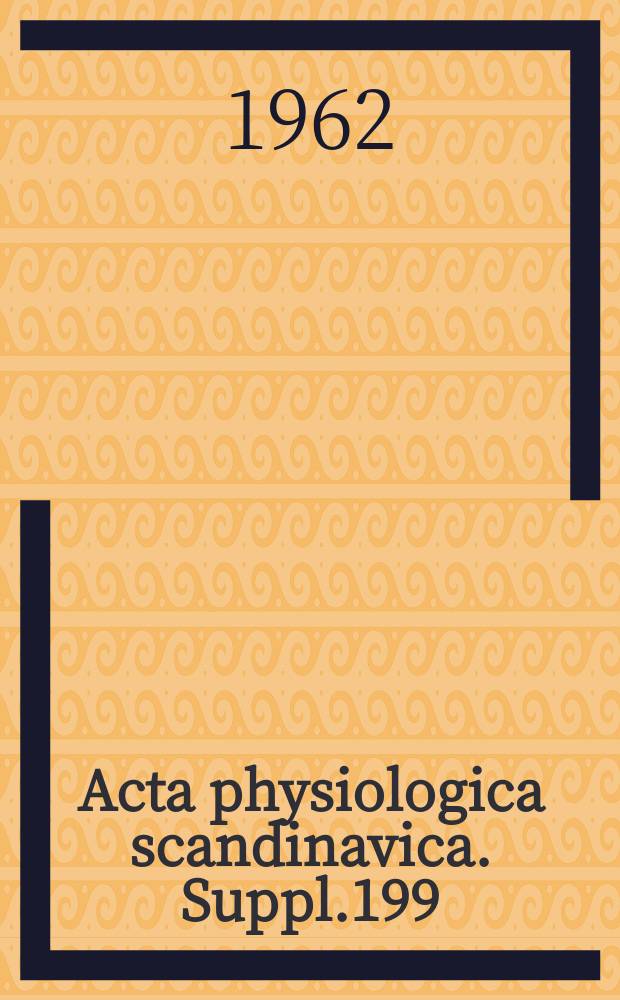 Acta physiologica scandinavica. Suppl.199 : Haemodynam... studies on experimental obstruction on the femoral artery in the cat