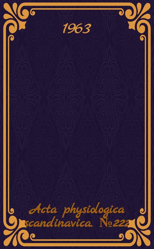 Acta physiologica scandinavica. №222 : Vascular reactivity in cats during induced changes in the acid-base balance of the blood