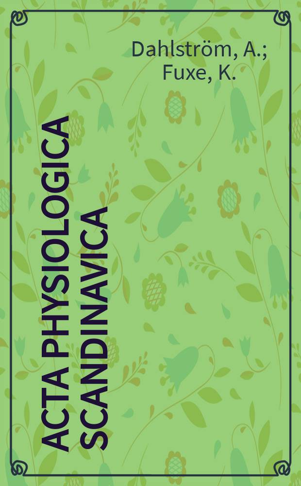 Acta physiologica scandinavica : Evidence for the existence of mono-amine-containing neurons in the central nervous system