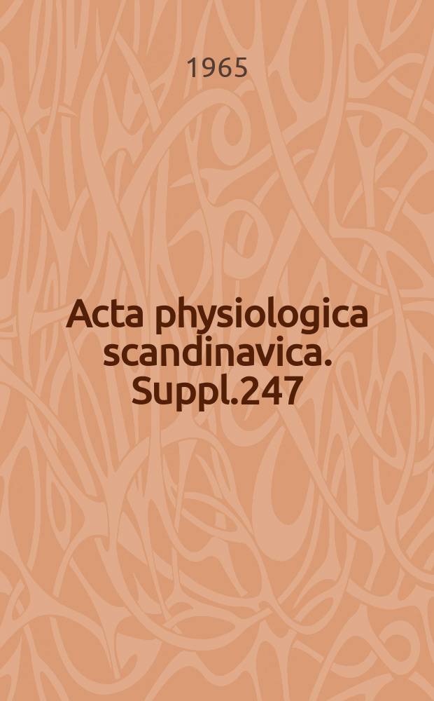 Acta physiologica scandinavica. Suppl.247 : Evidence for the existence of monoamine neurons in the central nervous system