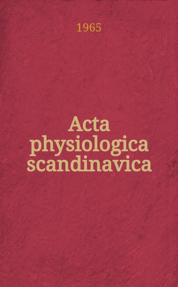 Acta physiologica scandinavica : Computer simulation of ferrokinetic models