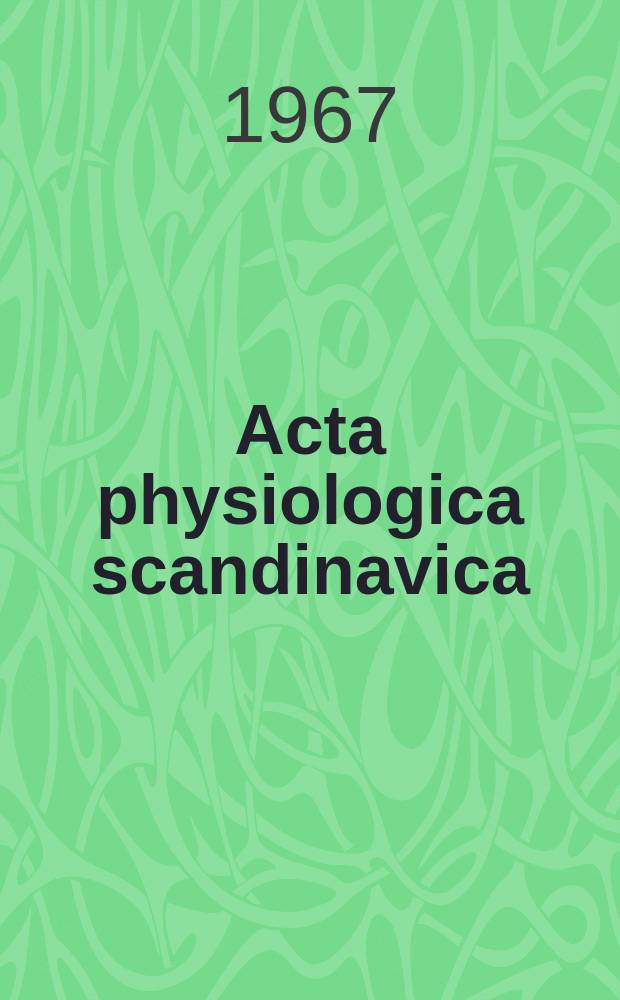 Acta physiologica scandinavica : Studies on blood flow distribution and countercurrent exchange in the small intestine