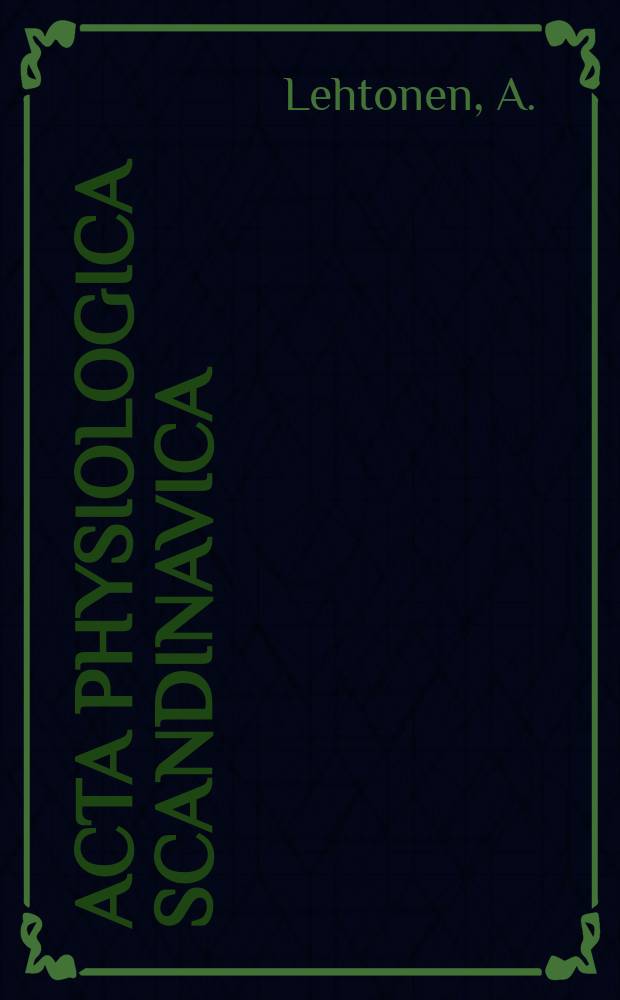 Acta physiologica scandinavica : The mucopolysaccharides in ageing experimental granulation tissue