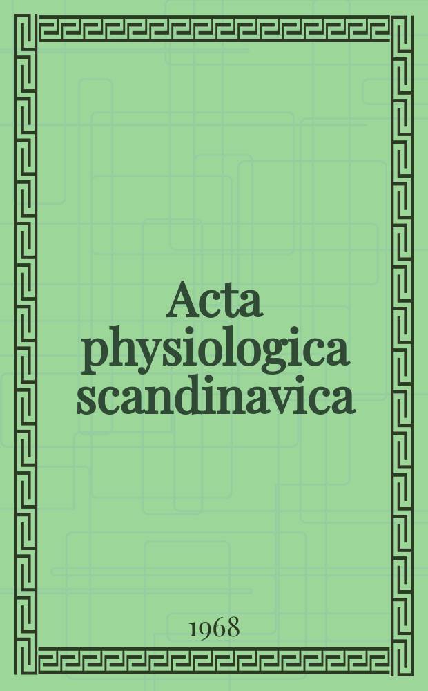 Acta physiologica scandinavica : The occurrence of biogenic monoamines in the mammalian endocrine pancreas