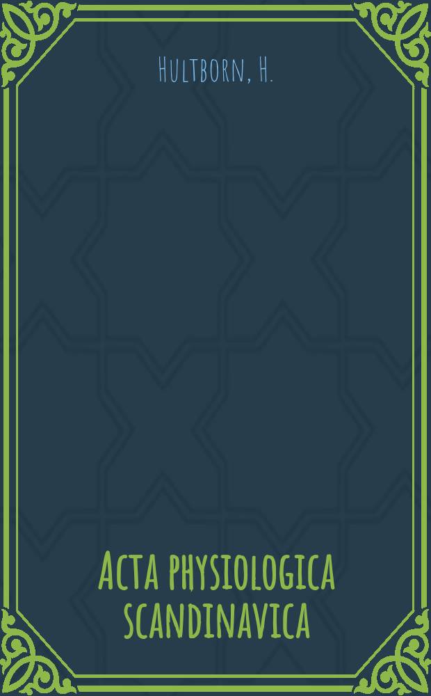 Acta physiologica scandinavica : Convergence on interneurones...