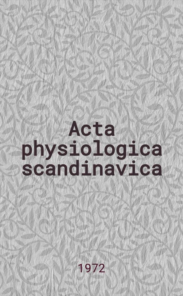 Acta physiologica scandinavica : Acetylcholine-induced ion transports involved...