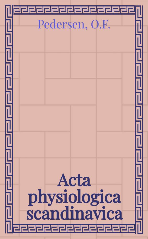 Acta physiologica scandinavica : The mecanics of the expiration...