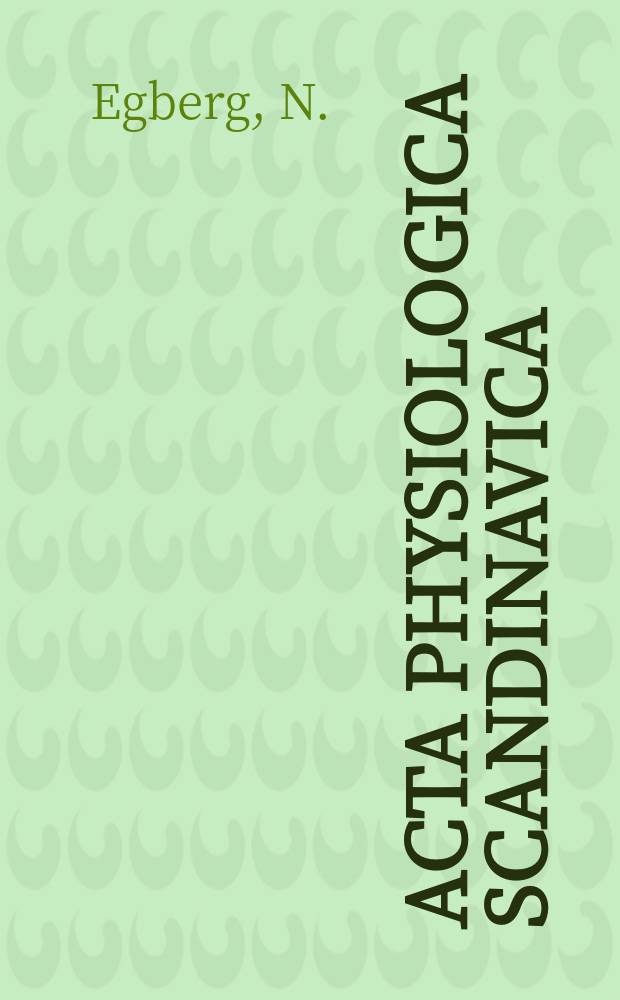 Acta physiologica scandinavica : Experimental and clinical studies on the thrombin-like