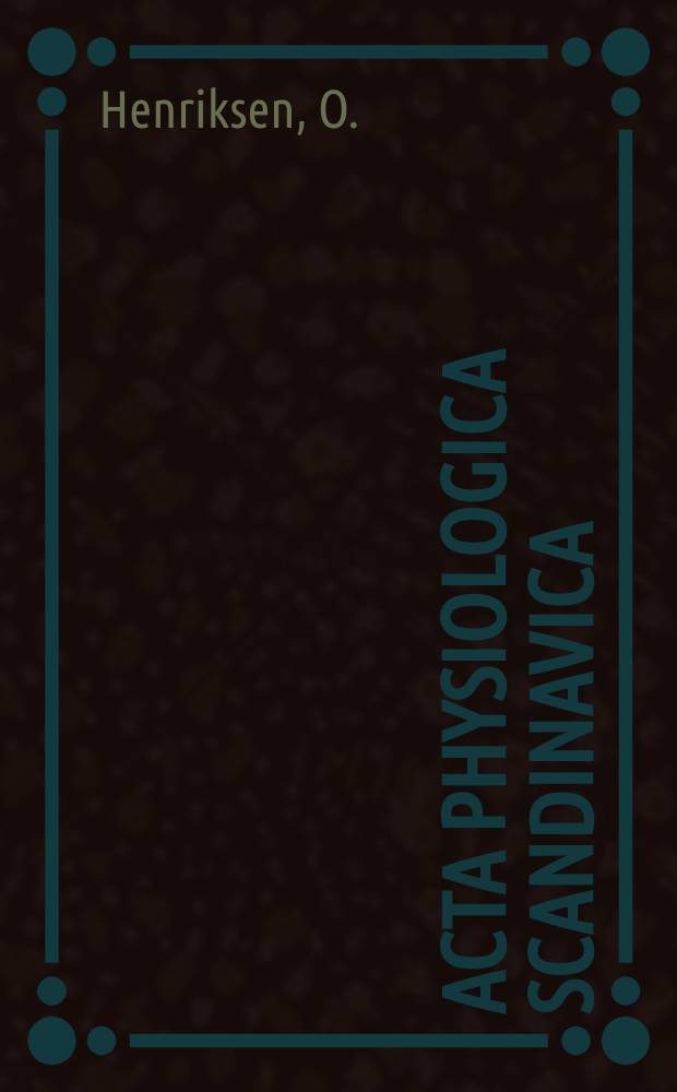 Acta physiologica scandinavica : Local sympathetic reflex mechanism in regulation...