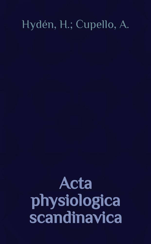 Acta physiologica scandinavica : Inhibition in the mammalian brain