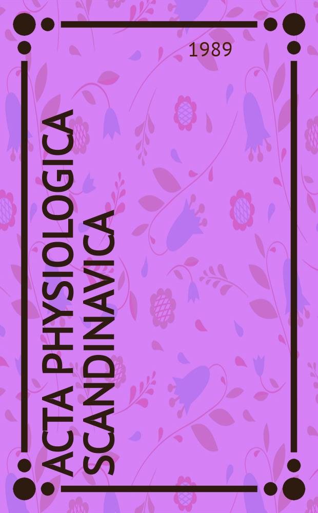Acta physiologica scandinavica : Sympathetic control of cardiovascular function