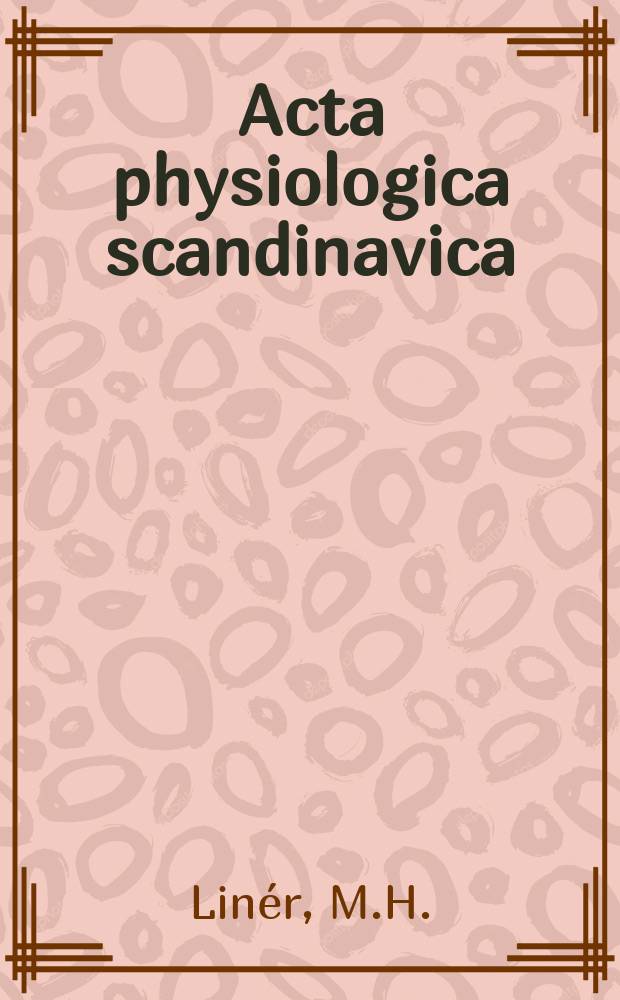 Acta physiologica scandinavica : Cardiovascular and pulmonary responses...