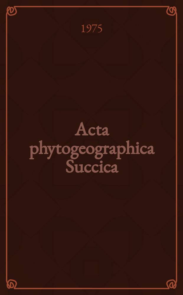 Acta phytogeographica Succica : Ed. Svenska växtgeografiska sällskapet. 62 : Deciduous woodland at Andersby, Eastern Sweden: Field lays and below-ground production