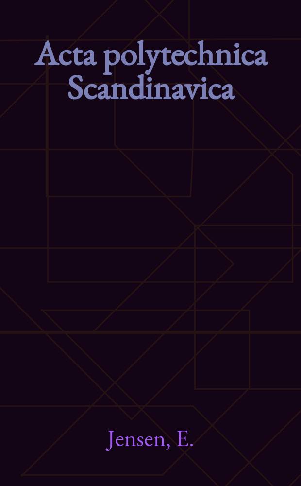 Acta polytechnica Scandinavica : General theory on spin-echoes for any combination of any number of pulses