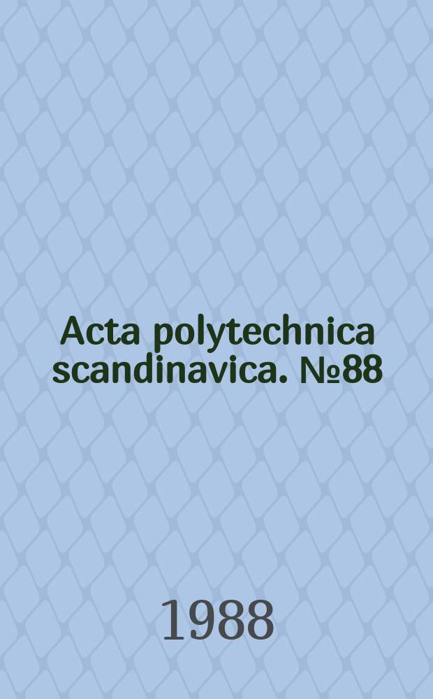 Acta polytechnica scandinavica. №88 : Automation in photogrammetric block...