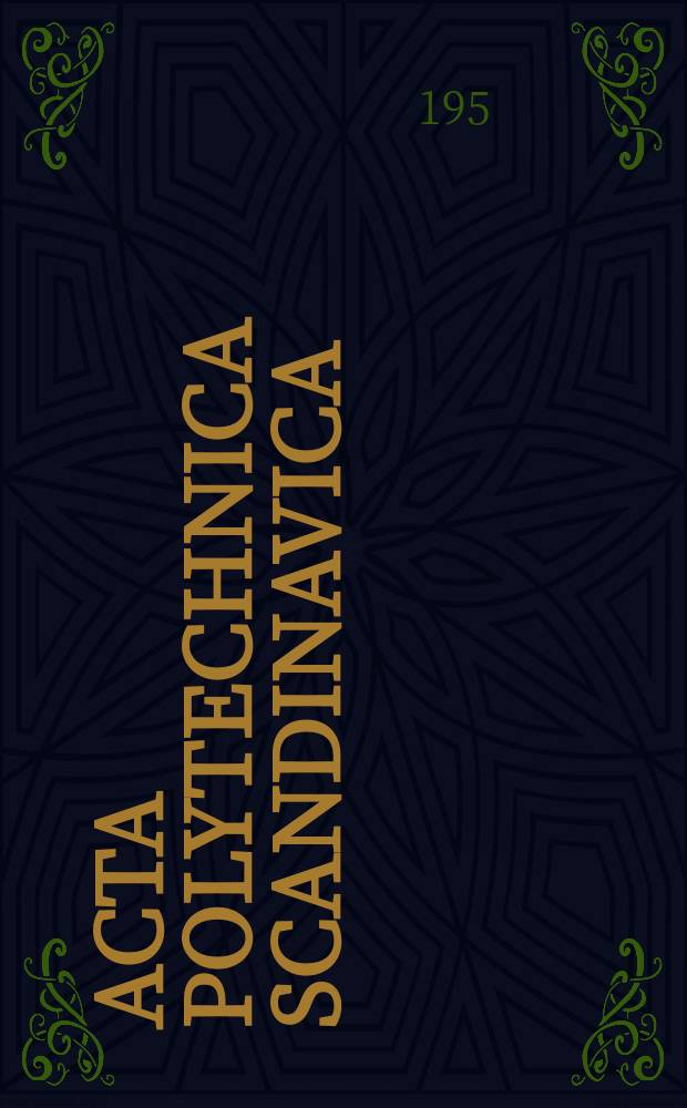 Acta polytechnica Scandinavica : Synthetic methods for interruption tests on circuit-breakers