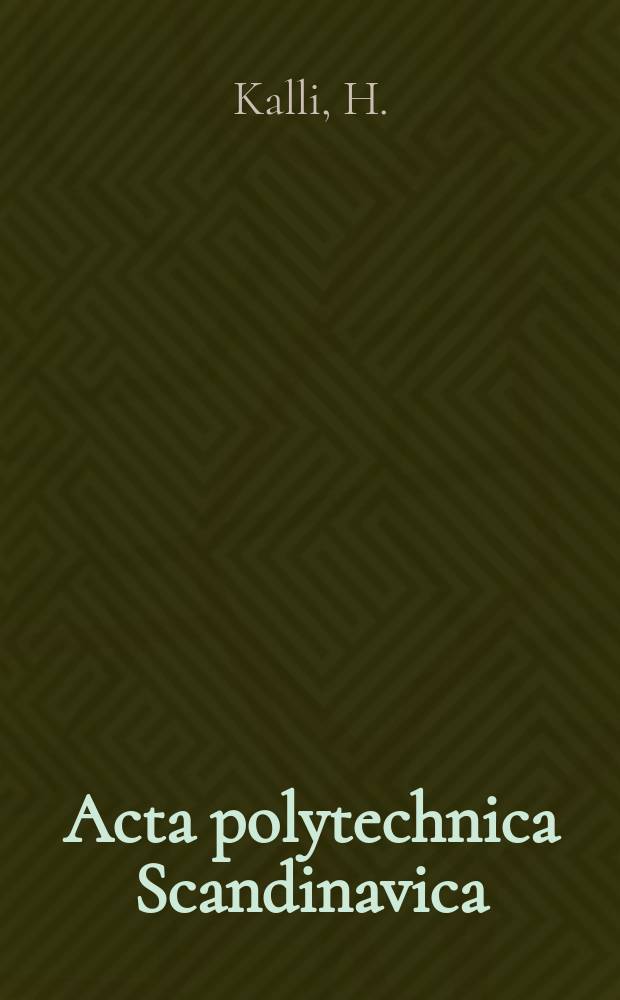 Acta polytechnica Scandinavica : Applied physics series. №95 : On the variance reduction in Monte Carlo...