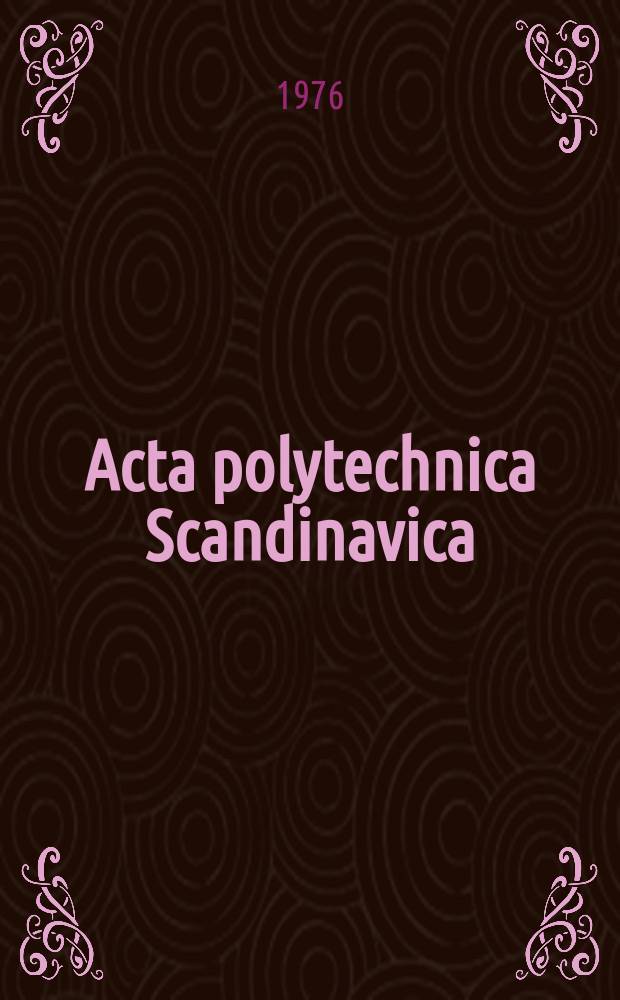 Acta polytechnica Scandinavica : Applied physics series. №113 : The effect of expanded laser beams...
