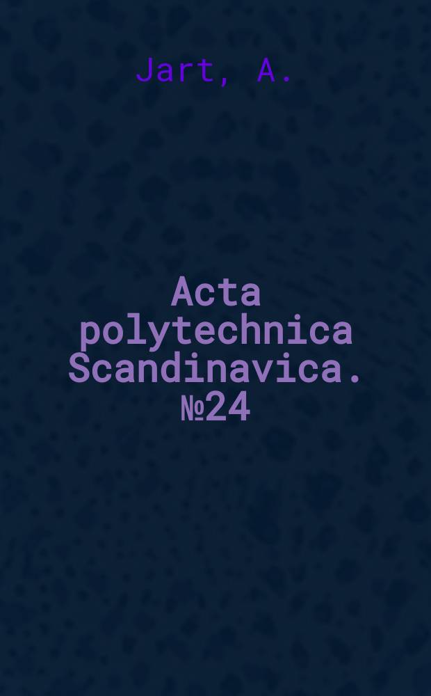 Acta polytechnica Scandinavica. №24 : Infrared spectra of carboxylic acid derivatives