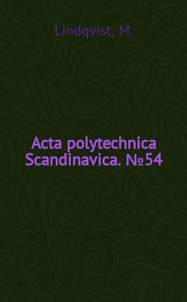 Acta polytechnica Scandinavica. №54 : Parameterized reachability trees for predicate