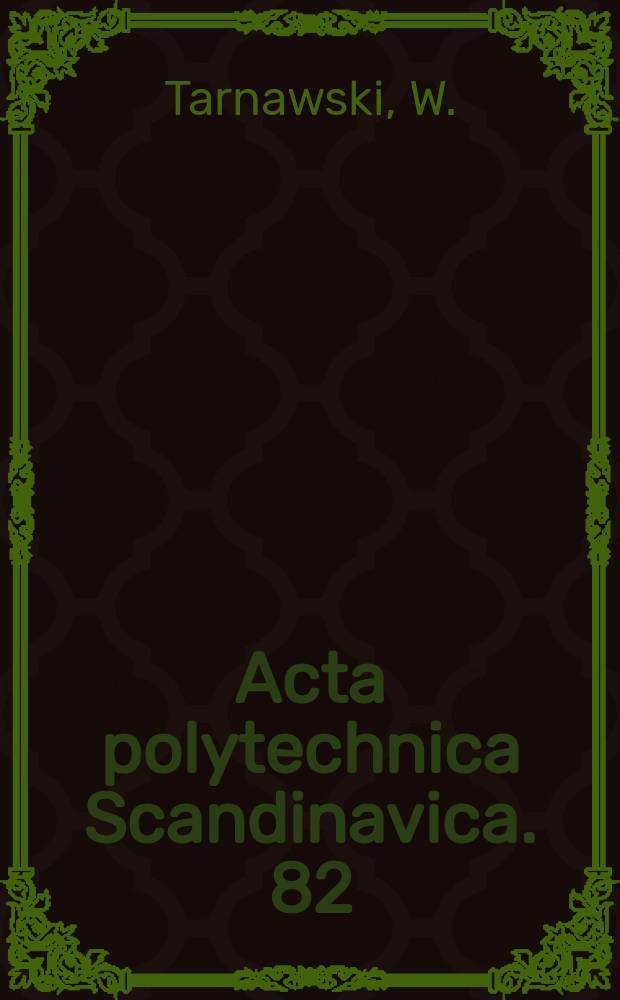 Acta polytechnica Scandinavica. 82 : An analysis of heat and moisture movement in soils...