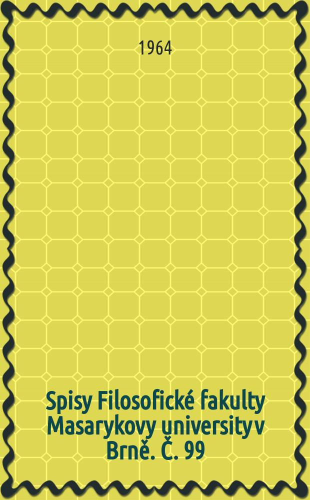 Spisy Filosofické fakulty Masarykovy university v Brně. Č. 99 : The poetic maturing of William Morris