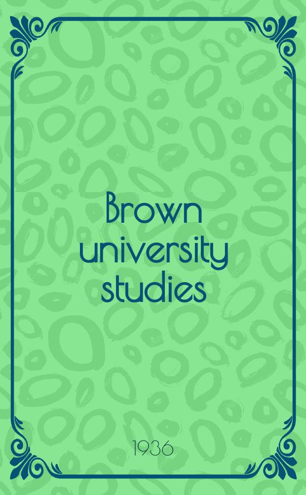 Brown university studies