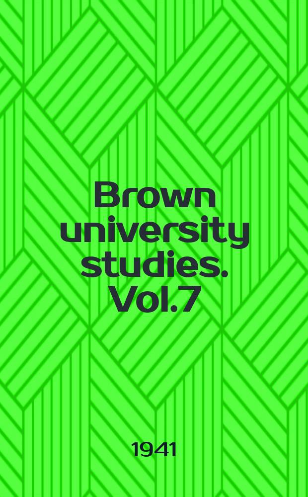 Brown university studies. Vol.7 : Whitehead's theory of knowledge