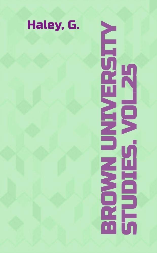 Brown university studies. Vol.25 : Vicente Espinel and Marcos de Obregón