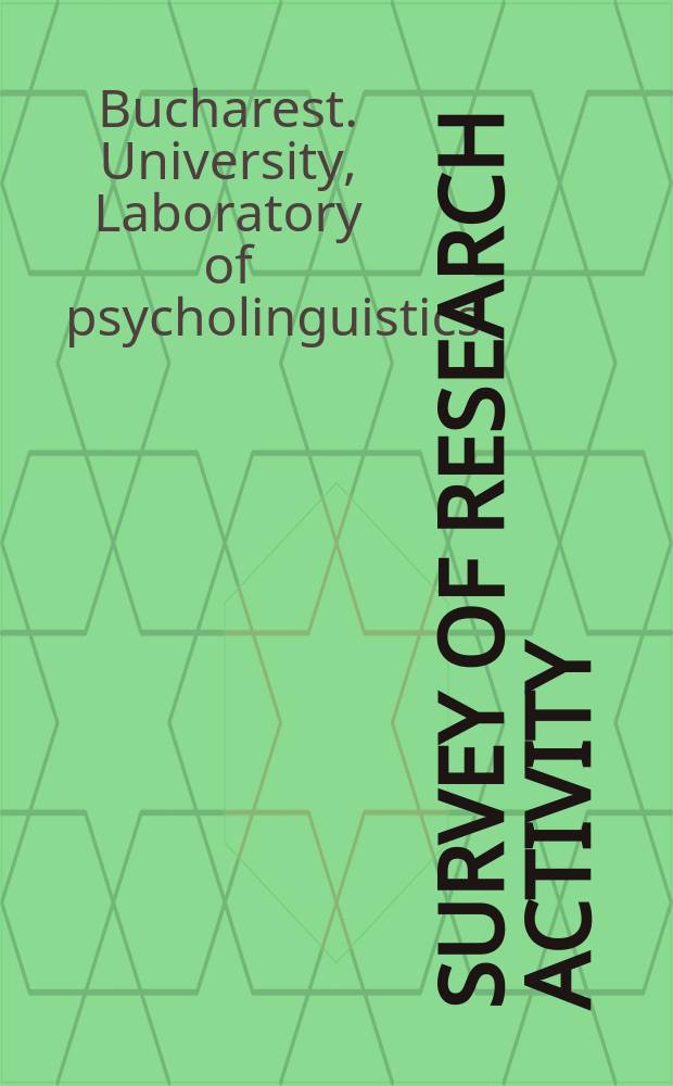 Survey of research activity