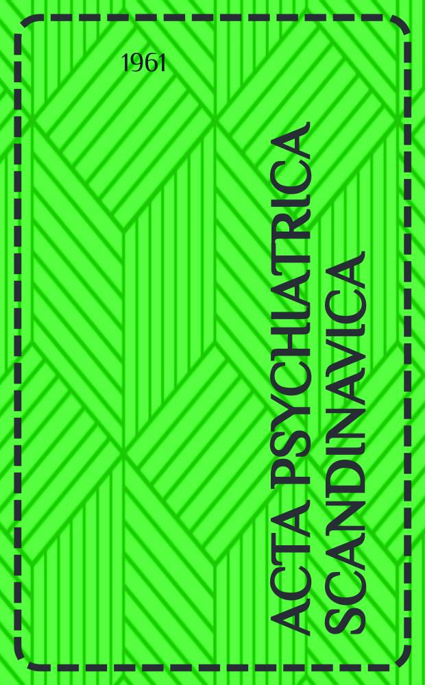 Acta psychiatrica scandinavica : Depression