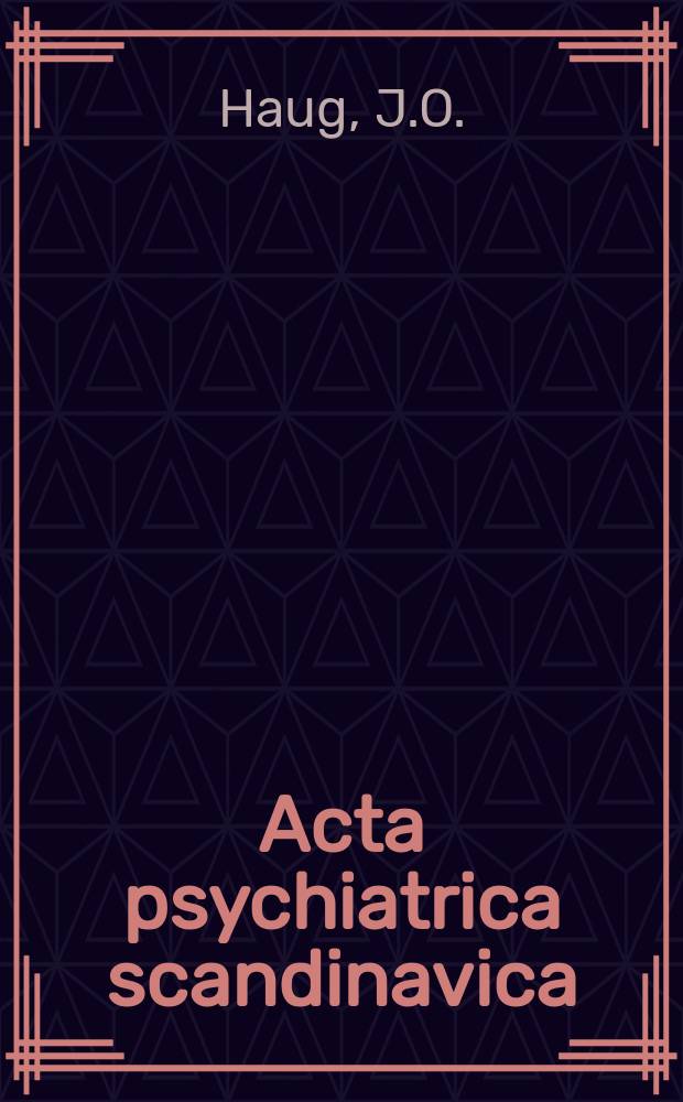 Acta psychiatrica scandinavica : Pneumoencephalographic studies ...