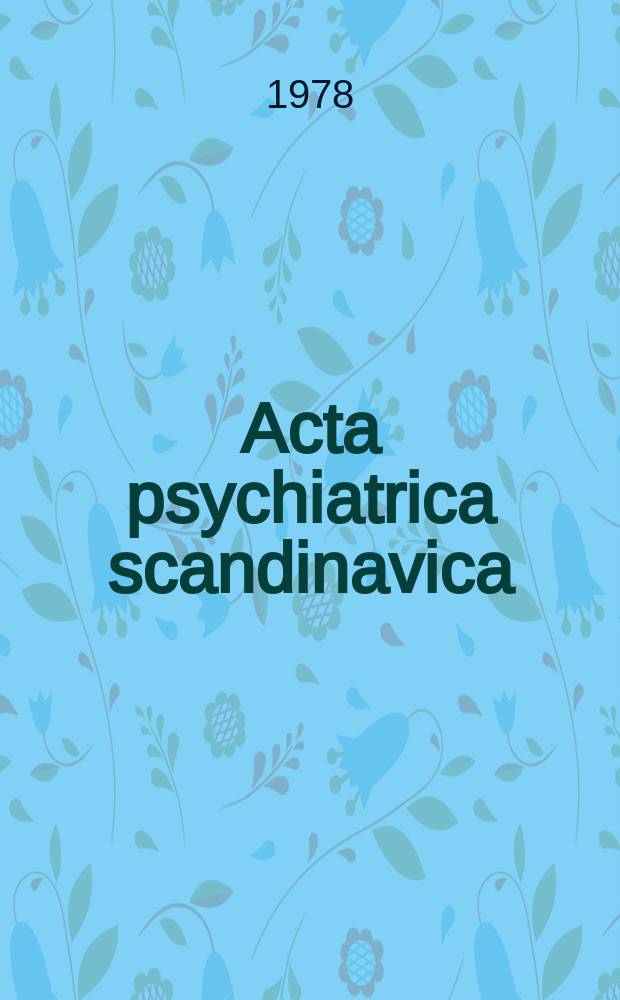 Acta psychiatrica scandinavica : The CPRS
