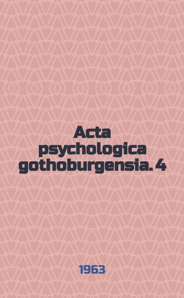 Acta psychologica gothoburgensia. 4 : Emotional flexibility - rigidity as a comprehensive dimension of mind