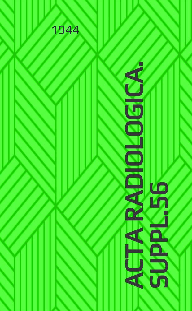 Acta radiologica. Suppl.56 : Cerebral angiography with perabrodil
