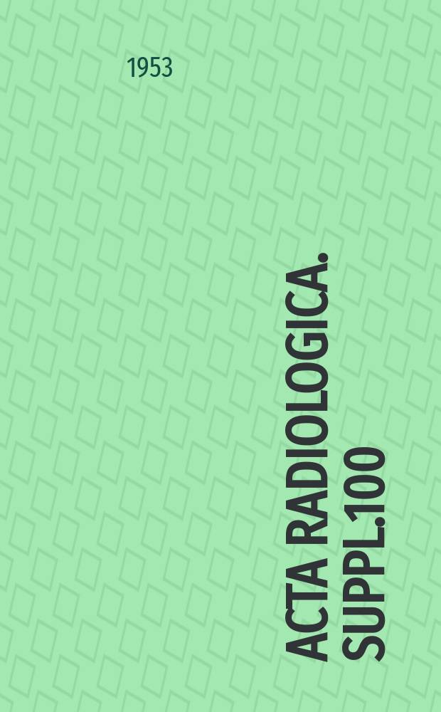 Acta radiologica. Suppl.100 : Post-irradiative prophylactic extraperitoneal lymphadenectomy in carcinoma of the uterine cervix