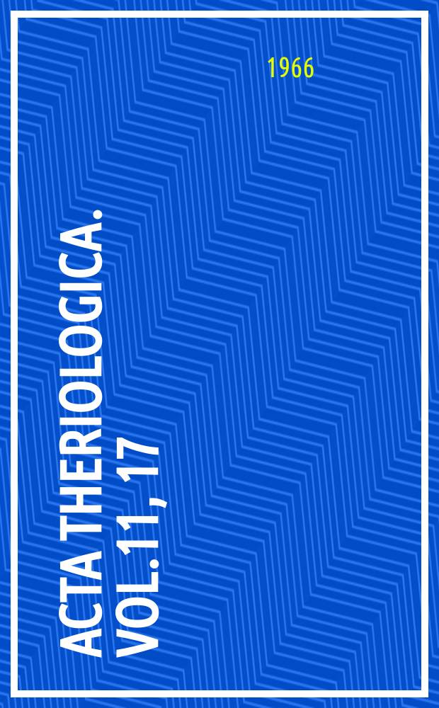 Acta theriologica. Vol.11, 17 : The daily energy requirement of the yellow - necked field mouse in different seasons