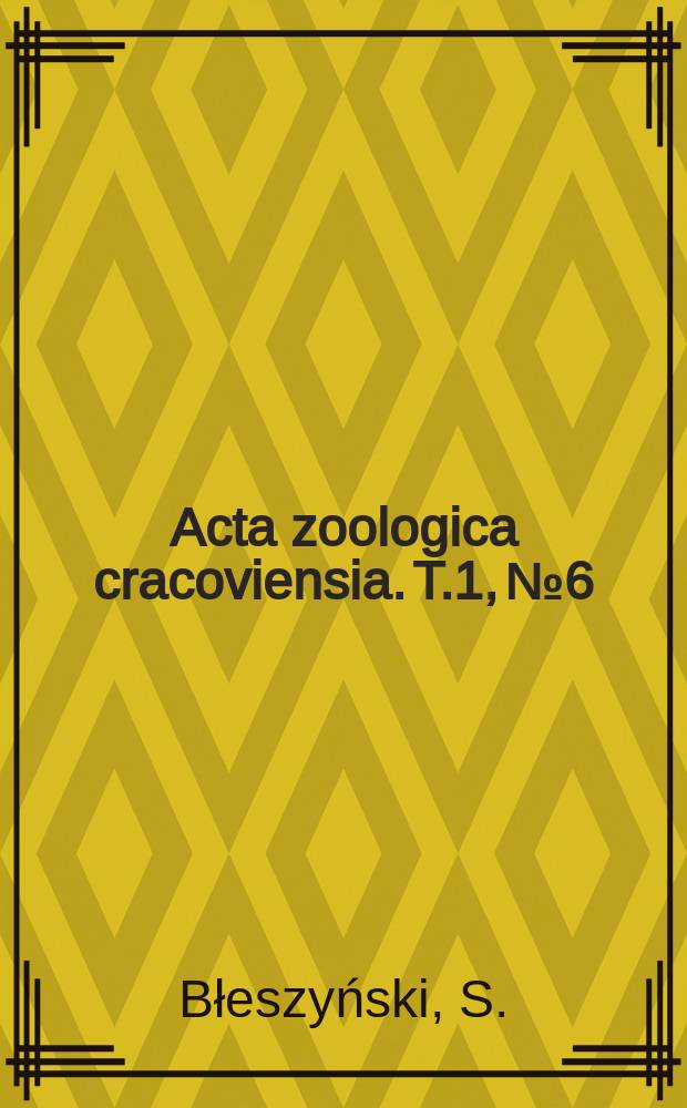 Acta zoologica cracoviensia. T.1, №6 : Studies on the Crambidae (Lepidoptera)
