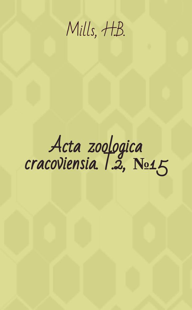 Acta zoologica cracoviensia. T.2, №15 : The Coloburella - Boernerella complex with description of a new species (Colembola, Isotomidae)